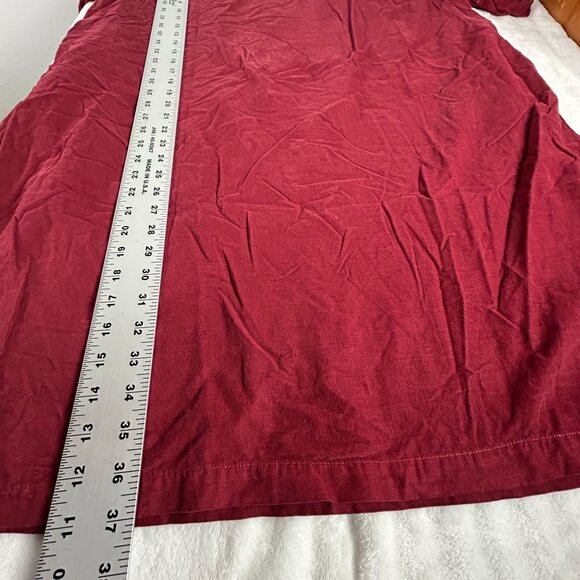 CP Shades Womens XL Corduroy Long Sleeve Cowl Neck Dress Red Pockets USA NWOT - Picture 9 of 9